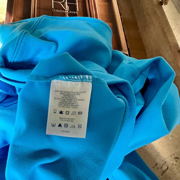 Lands' End Perfect Sport Knit Jacket Azure Blue 
Size Large - Picture 6 of 6